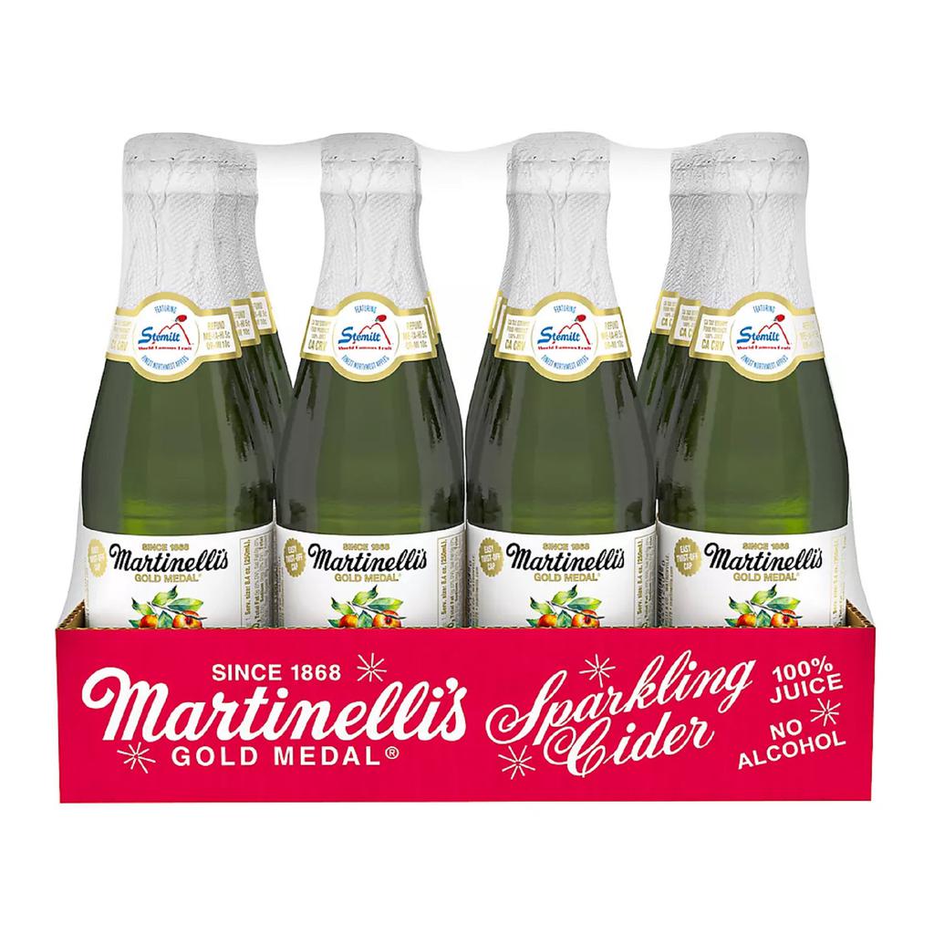 Martinelli's Cidra Espumosa 100 % Jugo de Manzana 12 Unidades / 250 mL / 8.4 oz