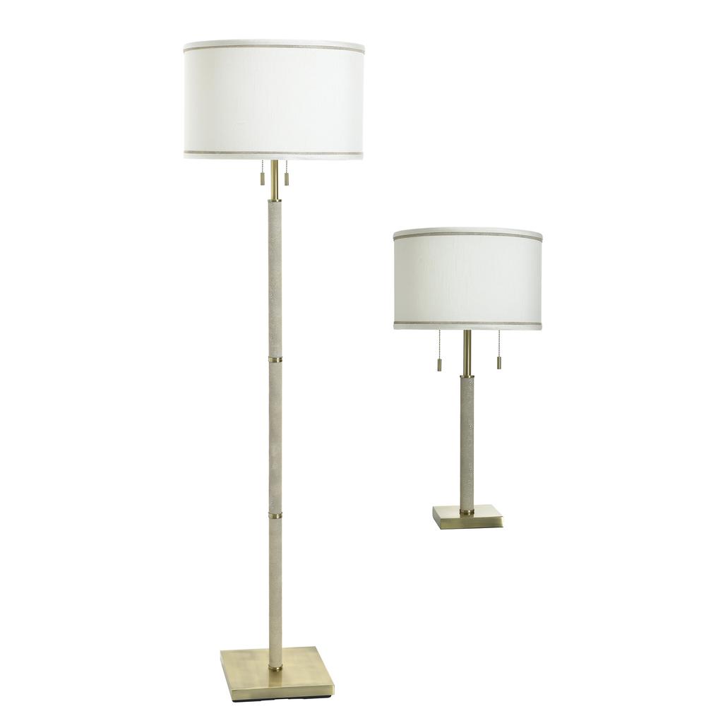 Stylecraft Floor Lamp + Table Lamp Set
