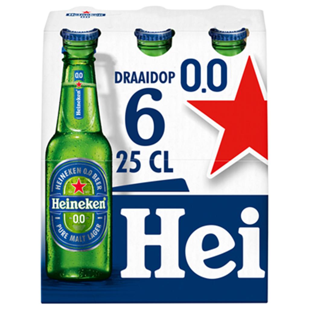 Heineken Non-Alcoholic Beer in Bottle 6 Units / 250 mL / 8.5 oz