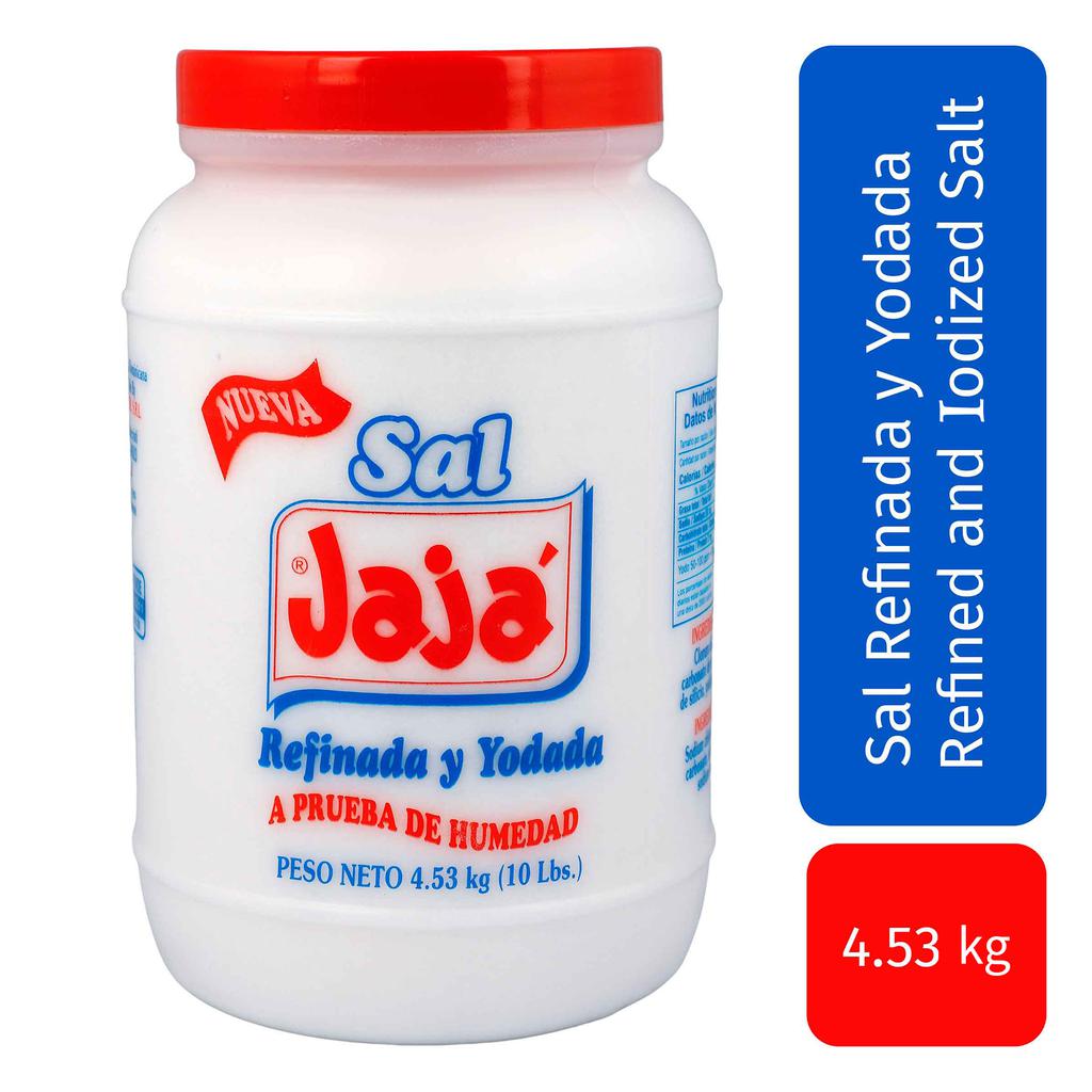 JaJá Iodized and Refined Salt 4.53 kg / 160 oz