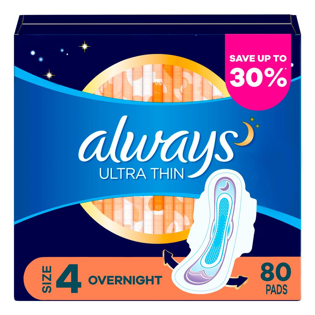 Always Ultra Thin Night Pads 80 Units