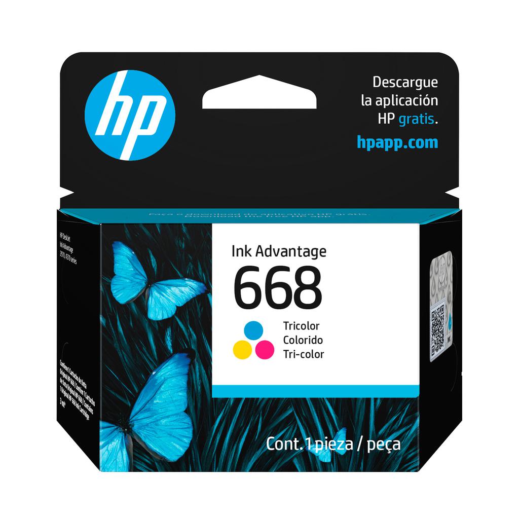 HP 668 Tri-Color Ink Cartridge 3 Units