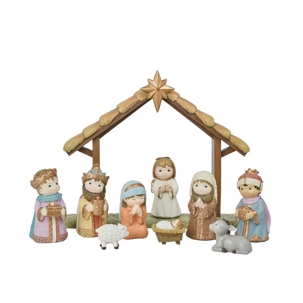 Member's Selection Resin Nativity Set 10 Pieces