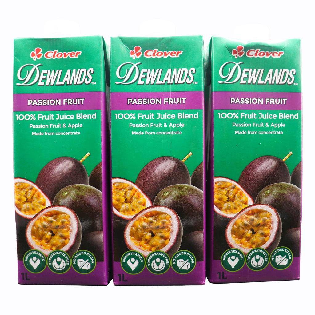 Dewlands Passion Fruit And Apple Juice 3 Units / 1 L