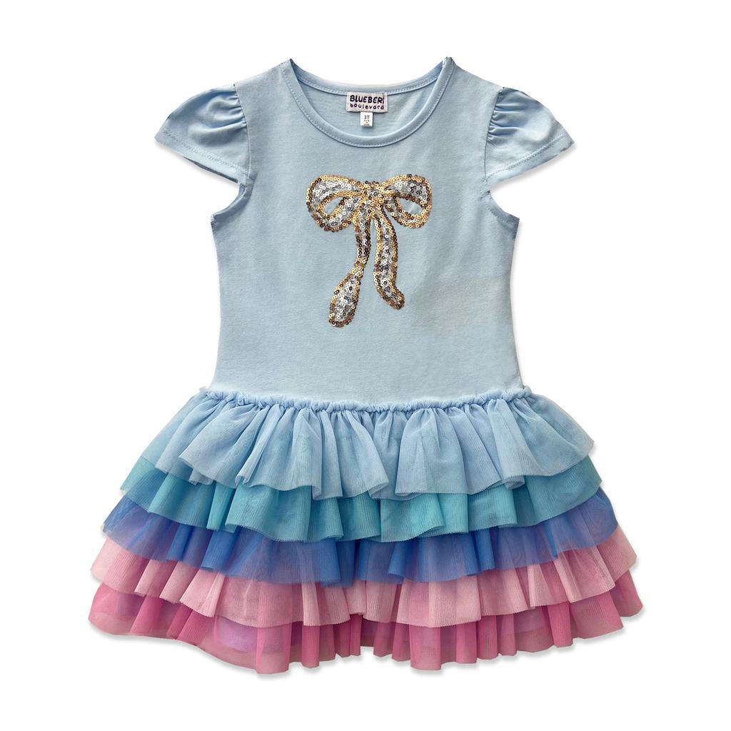 Blueberi Boulevard Vestido con Tutú para Niña