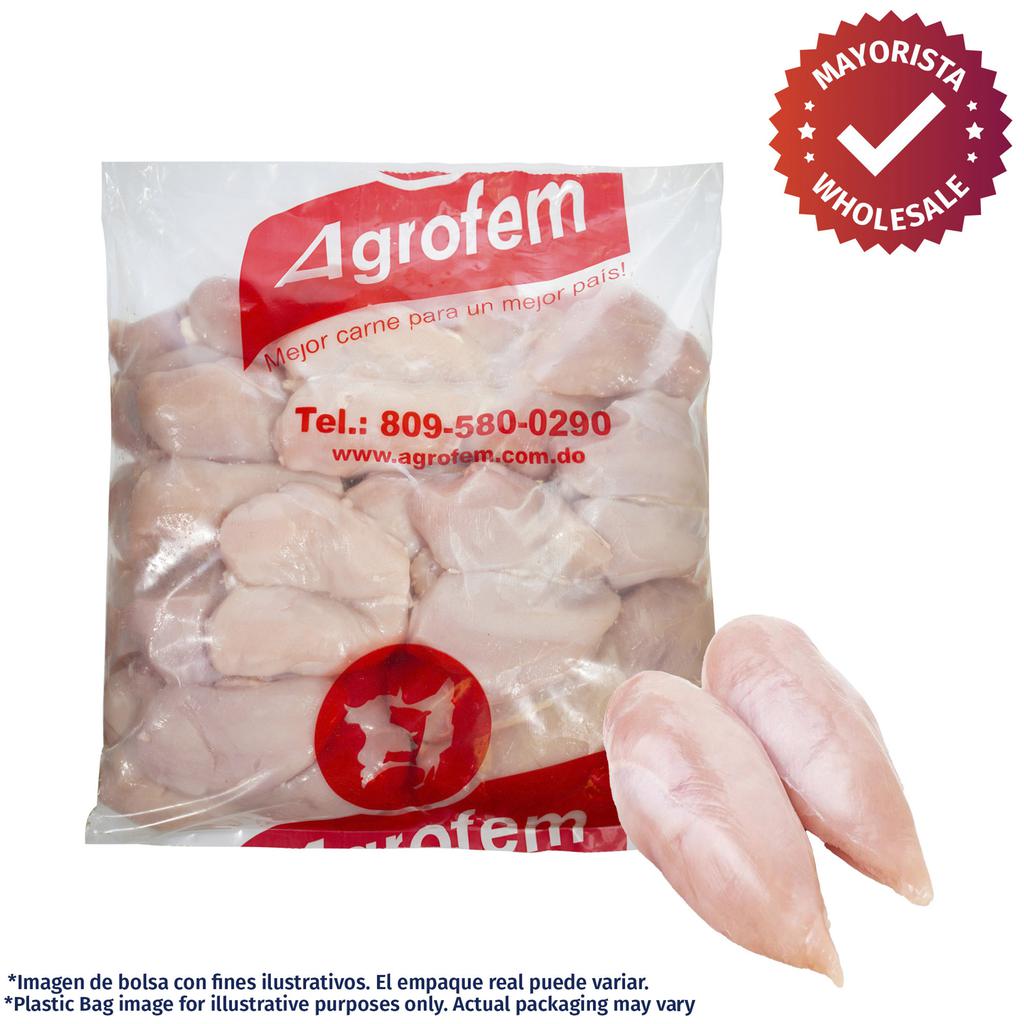 Agrofem Filete de Pechuga de Pollo Fresco Bolsa 9 kg / 20 lb