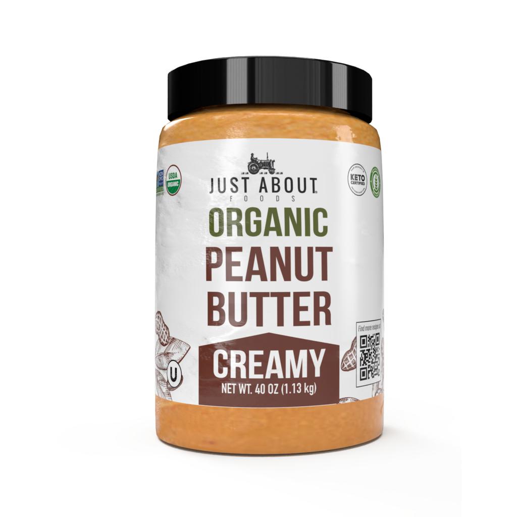 Just About Foods Organic and Creamy Peanut Butter