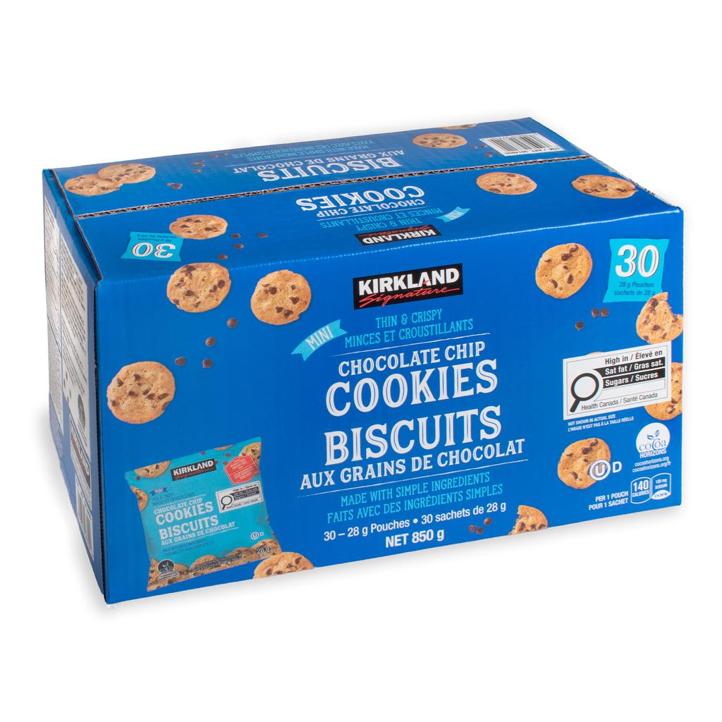 Kirkland Signature Mini Galletas con Chips de Chocolate 30 Unidades 28 g / 1 oz