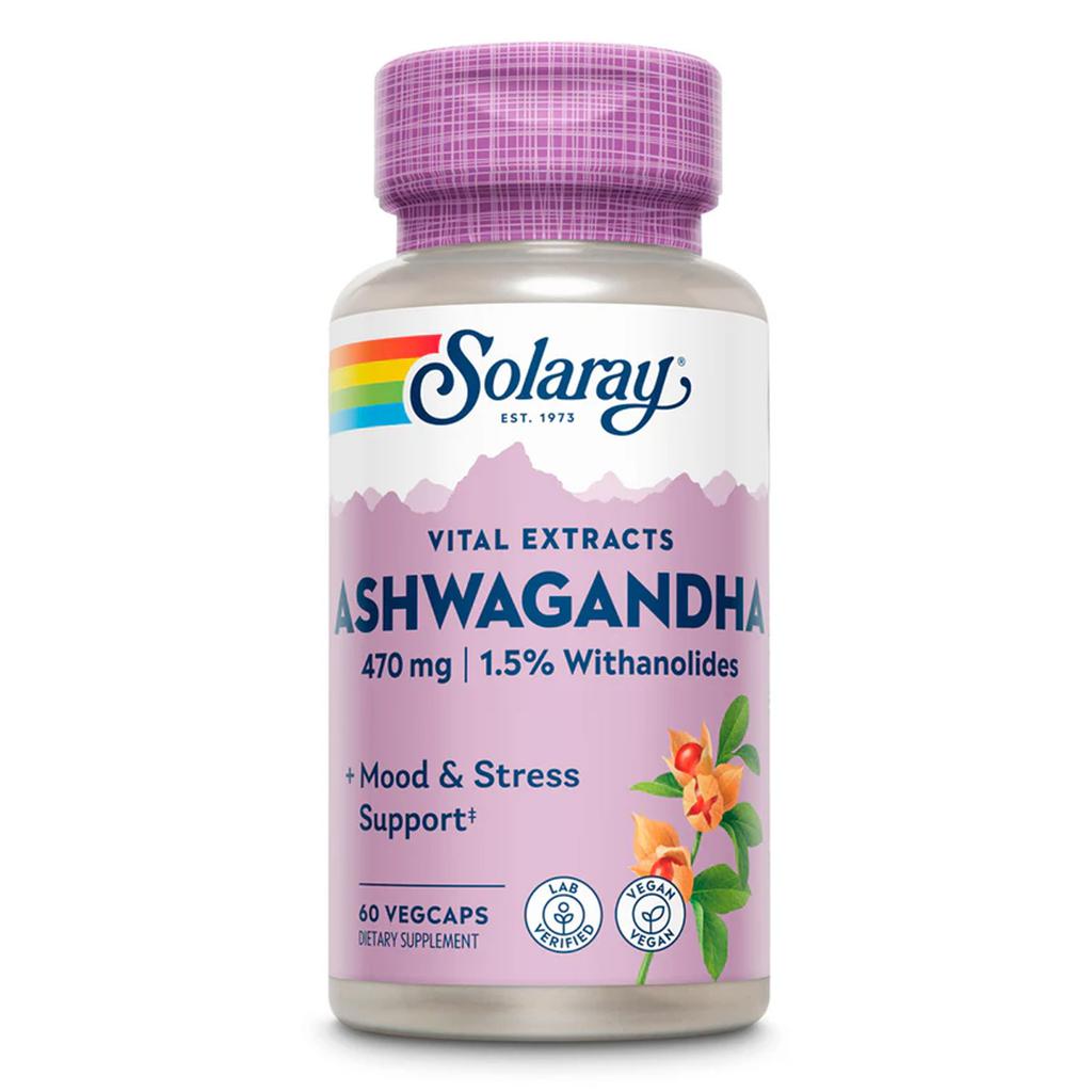 Solaray Ashwagandha Suplemento Nutricional 60 Capsulas / 470 mg