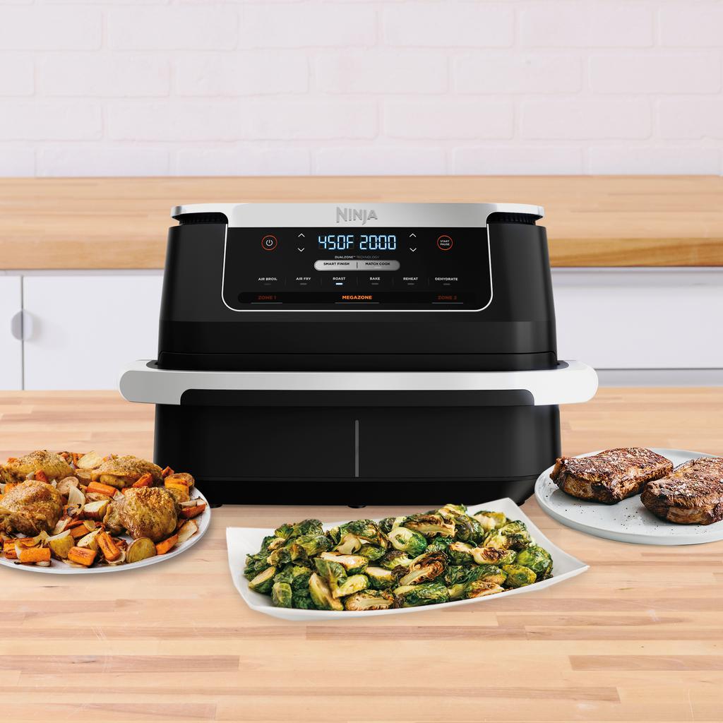 Ninja Foodi DualZone FlexBasket Air Fryer with Dual-Zone Basket