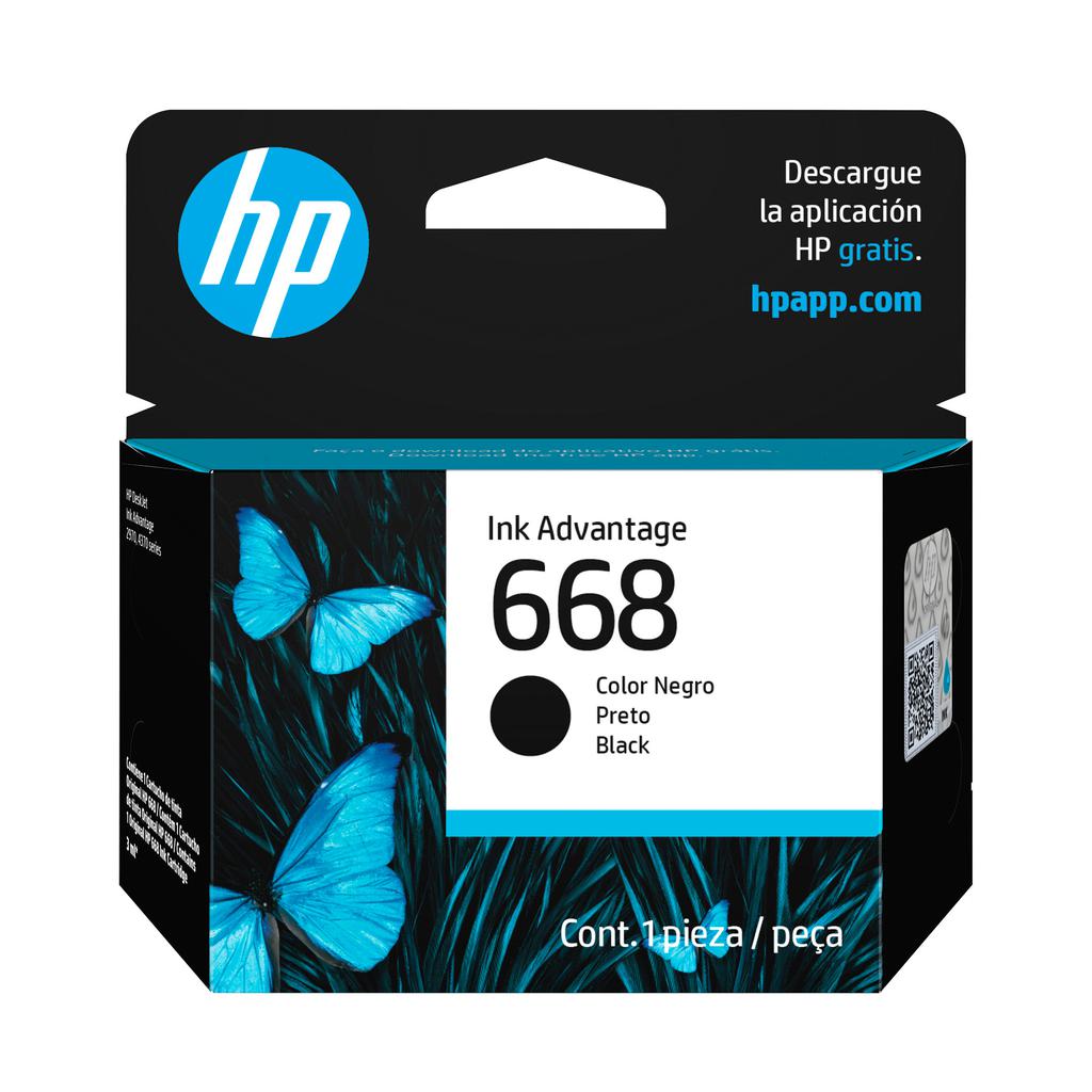 HP Black Original Ink Cartridge 668
