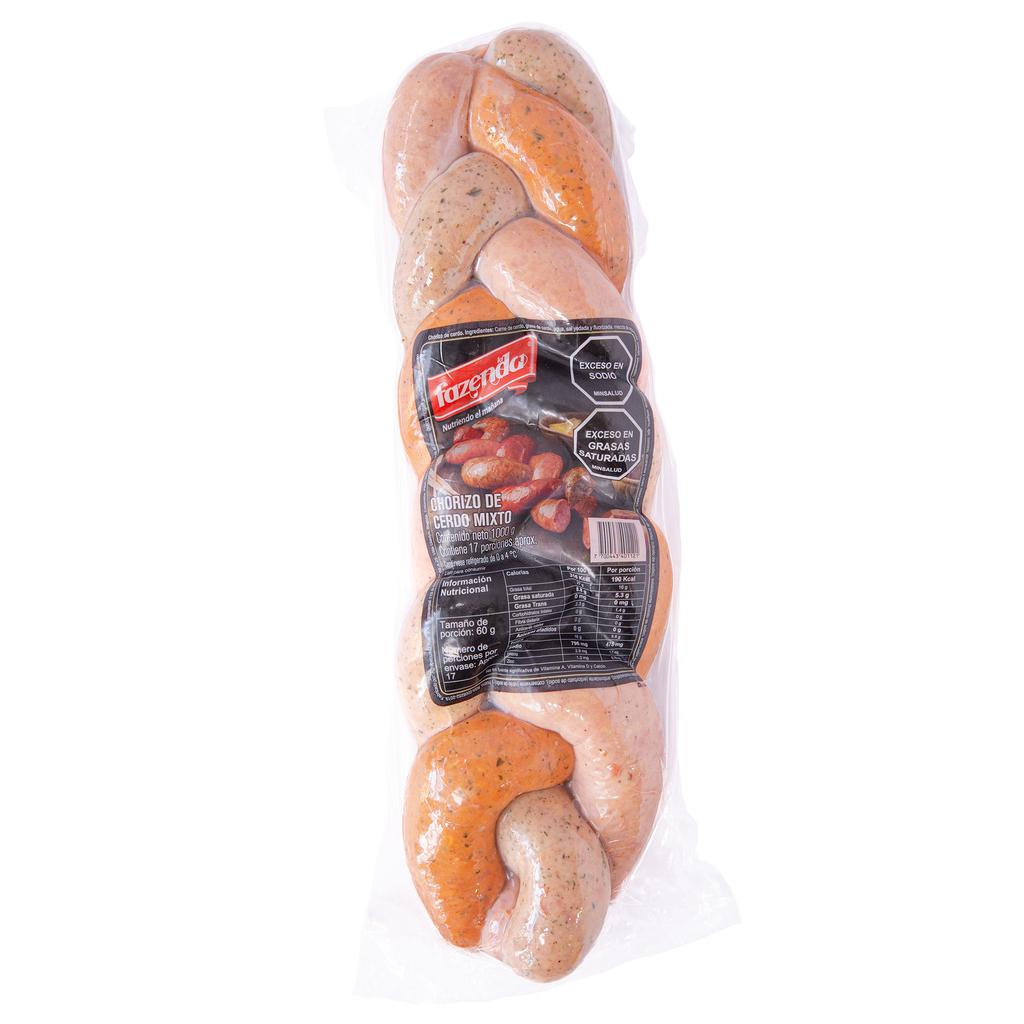 La Fazenda Chorizo Trenzado de Cerdo Mixto 1 Kg / 2.2 lb