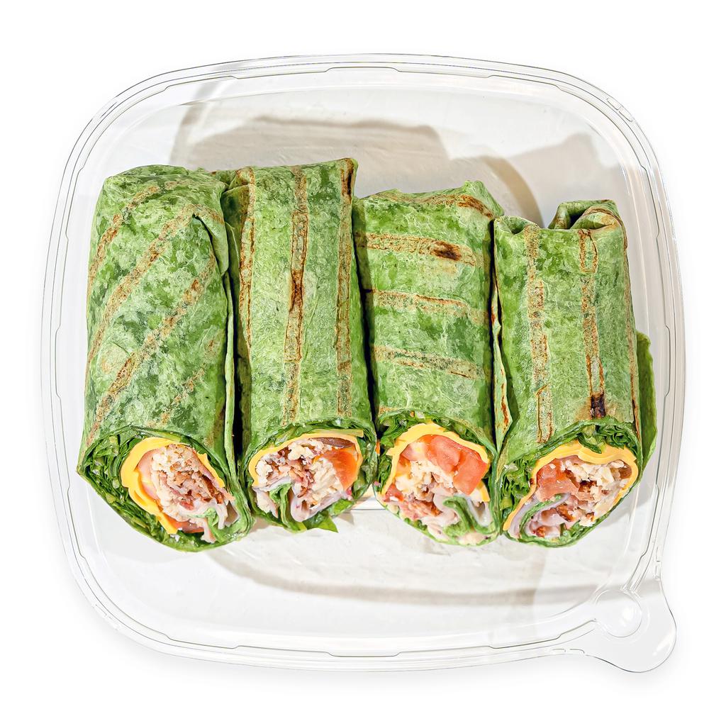 Member's Selection Chicken Club Wraps with Bacon, Cheddar Cheese, and Fresh Vegetables Ready to Eat 4 Units