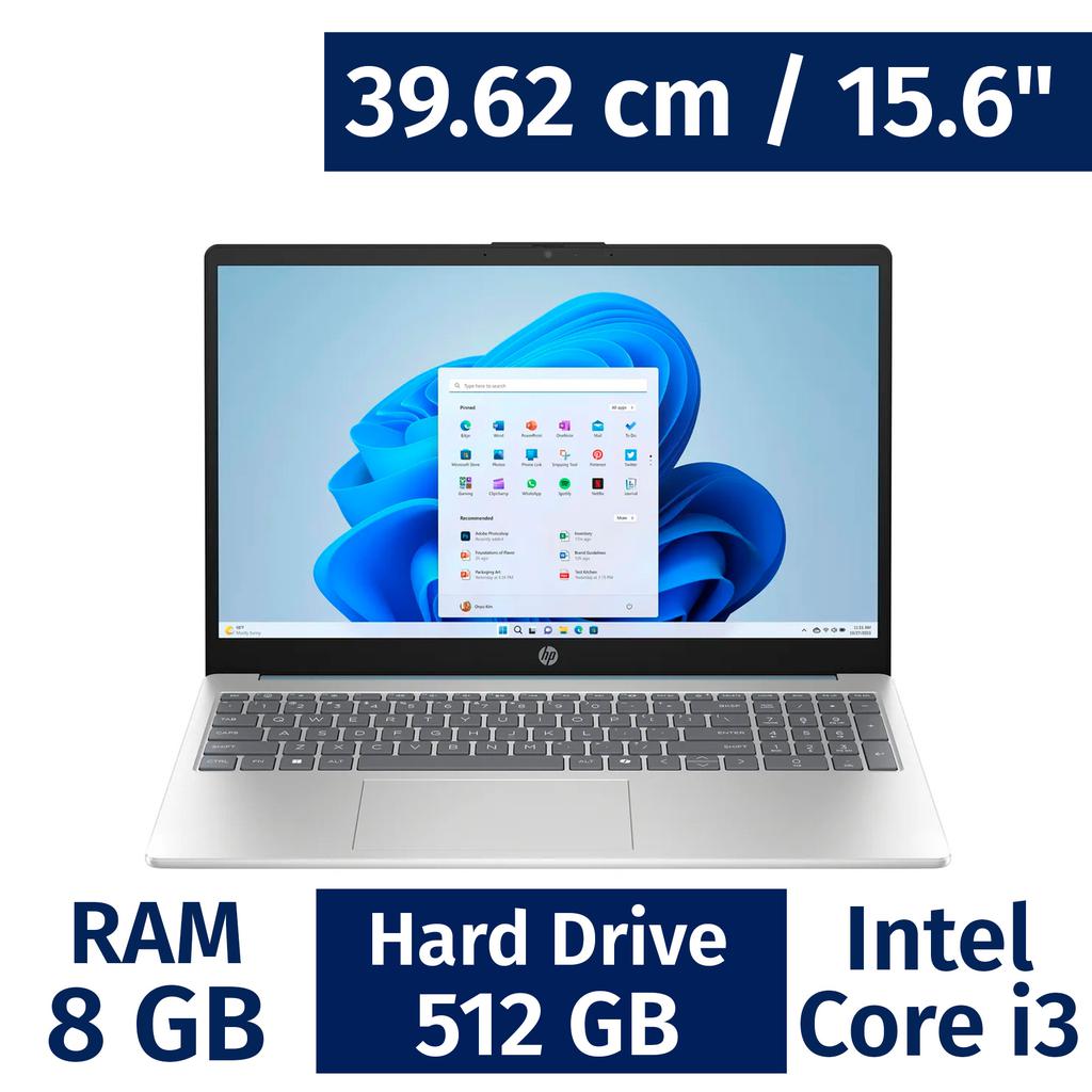 HP 39.62 cm / 15.6" Inches Laptop 8 Gigabytes / 512 Gigabytes 15-fd0239la