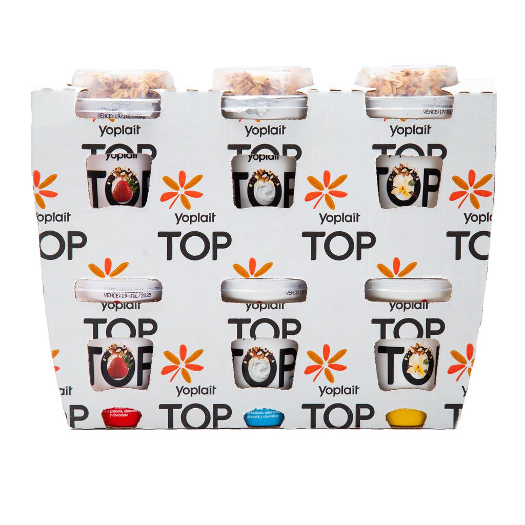 Yoplait Yogurt Batido de Sabores Variados con Topping de Granola 6 Unidades / 172 g / 6.07 oz