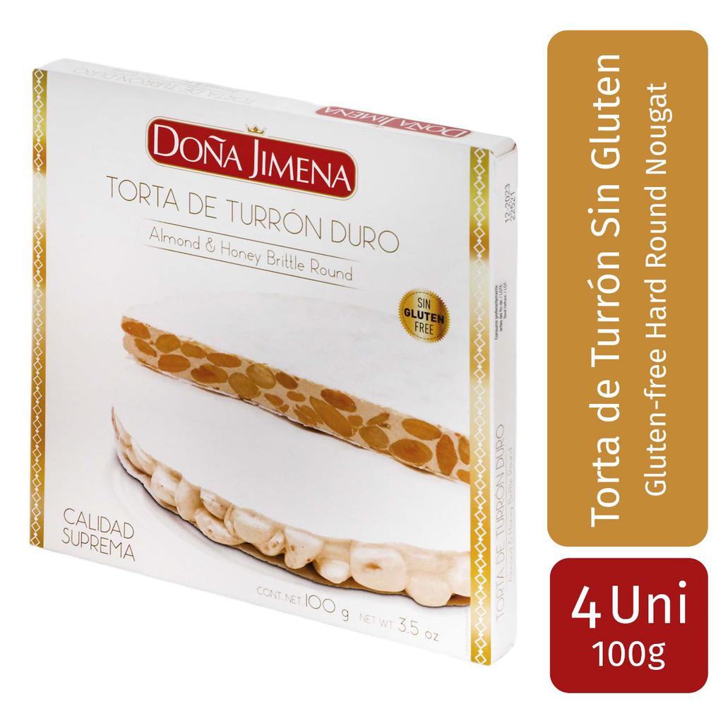 Doña Jimena Torta de Turrón 4 Unidades / 100 g / 3.5 oz