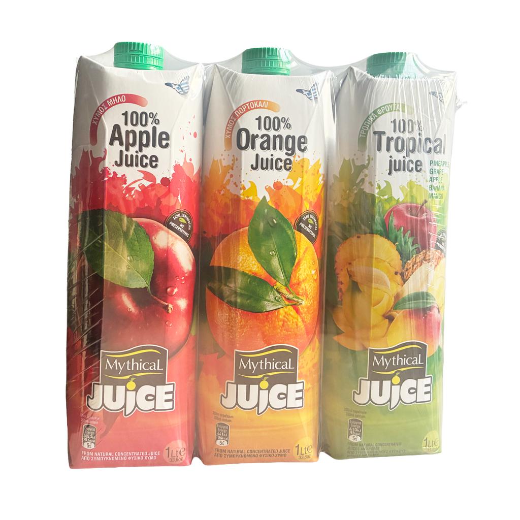 Mythical Assorted Flavored Juices 3 Units / 1 L / 33.8 oz