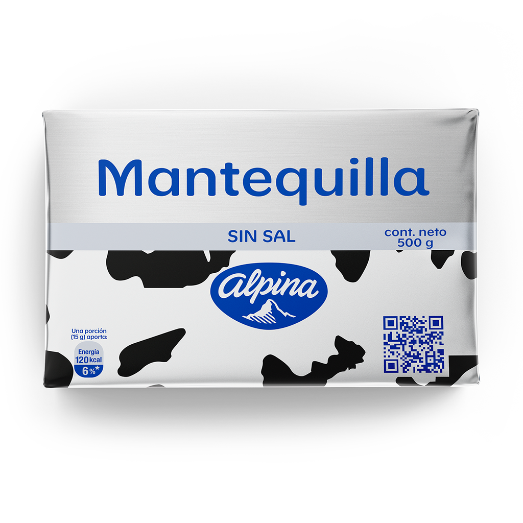 Alpina Mantequilla sin Sal 500 g / 17.6 oz