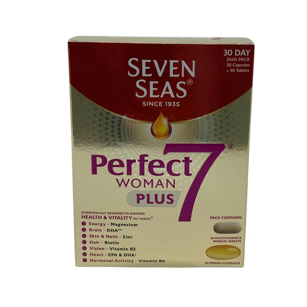 Seven Seas Perfect 7 Woman Plus Complete Daily Multivitamin and Omega-3 3 Units / 60 Capsules