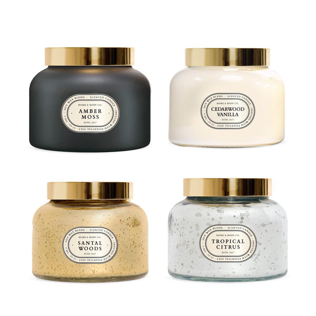 Home and Body Co. Soy Wax Scented Candle Set 4-Pack