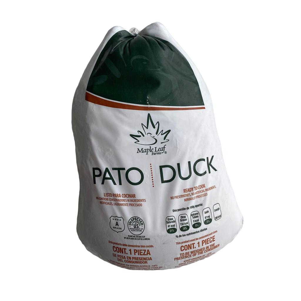 Maple Leaf Farms Frozen All Natural Whole Duck, Vacuum Packed