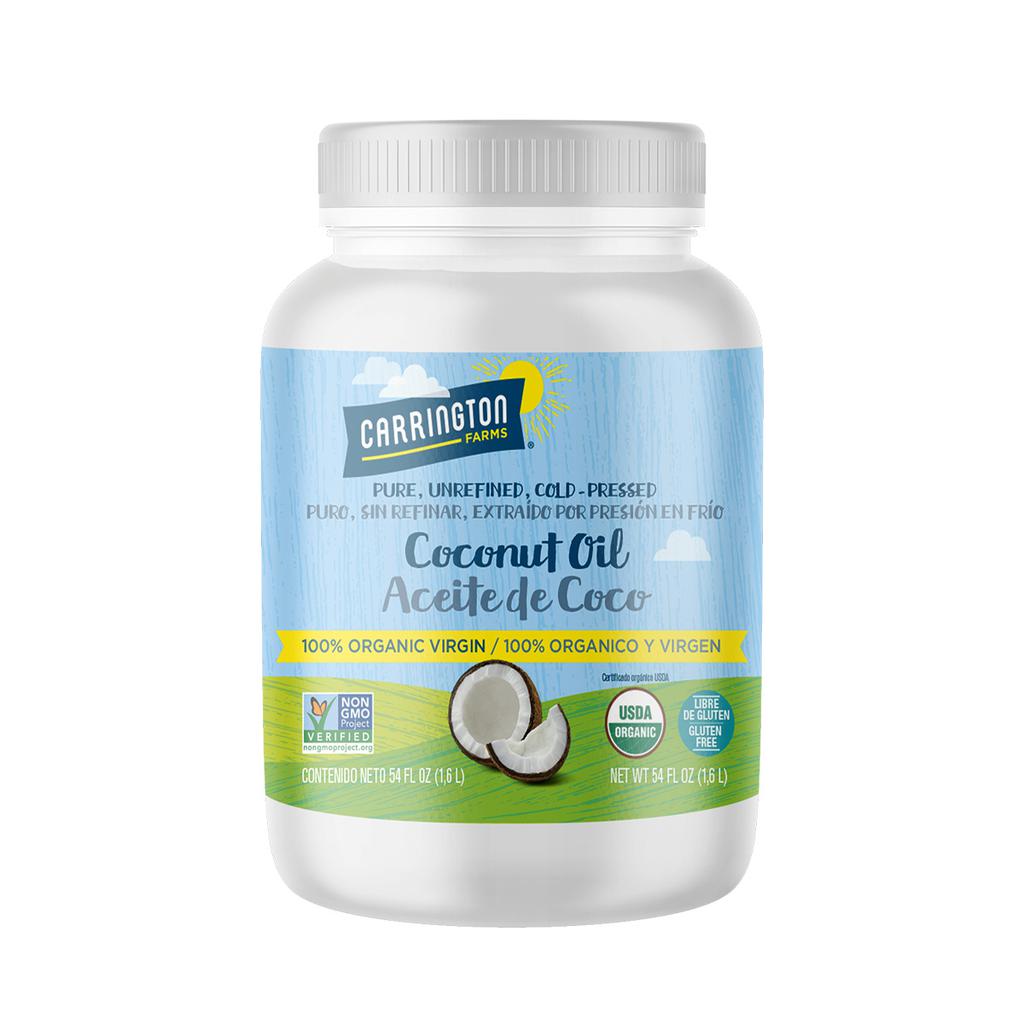 Carrington Farms Aceite de Coco Orgánico Prensado en Frío / 1.6 L / 54 oz