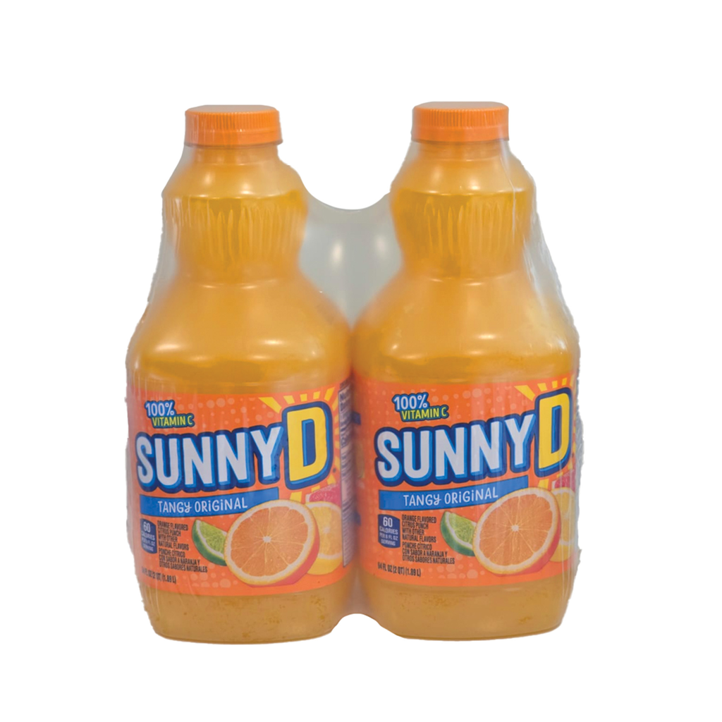 Sunny D Tangy Original Bebida Cítrica con Sabor a Naranja 2 Unidades / 1.89 L