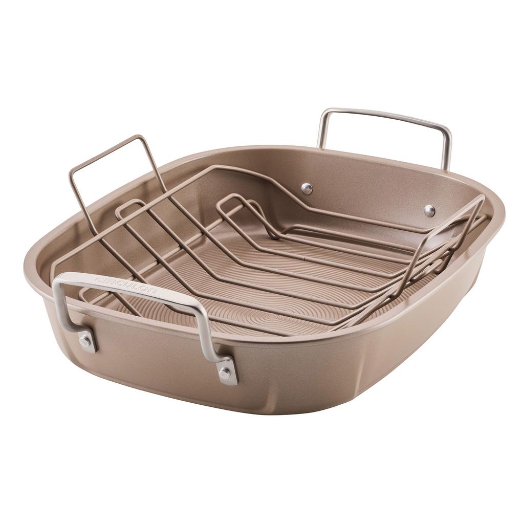 Circulon Roaster with Removable Rack and Nonstick Coating 48.77 cm x 14.81 cm x 39.80 cm / 19.2" x 5.83" x 15.67"