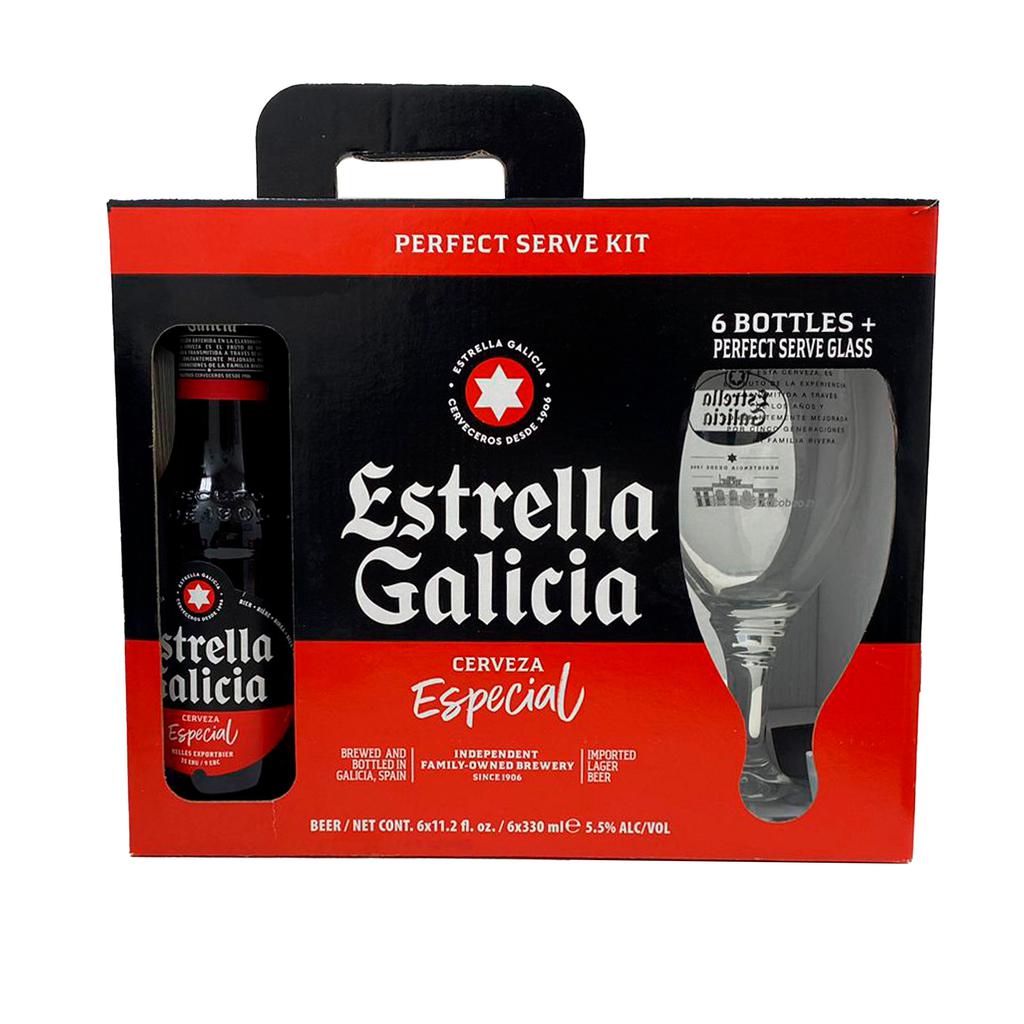 Estrella Galicia Cerveza en Botella Neutra y Ligera 6 Unidades1.98 LT