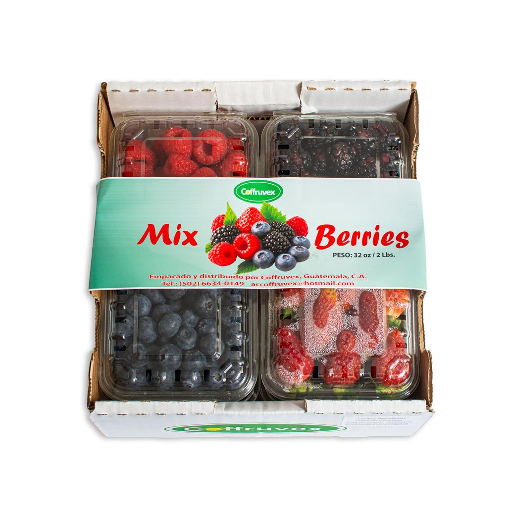 Coffruvex Mix de Frutos Rojos 907 g / 2 lb Fruta fresca