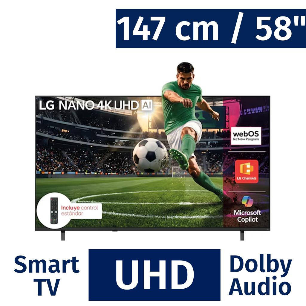 LG 147 cm / 58" Smart TV WebOS 4K UHD 58NU850BPSD