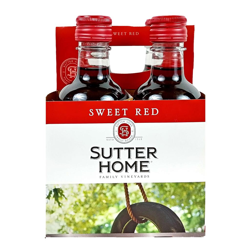 Sutter Home Vino Tinto Sweet Red 4 Unidades / 187 mL