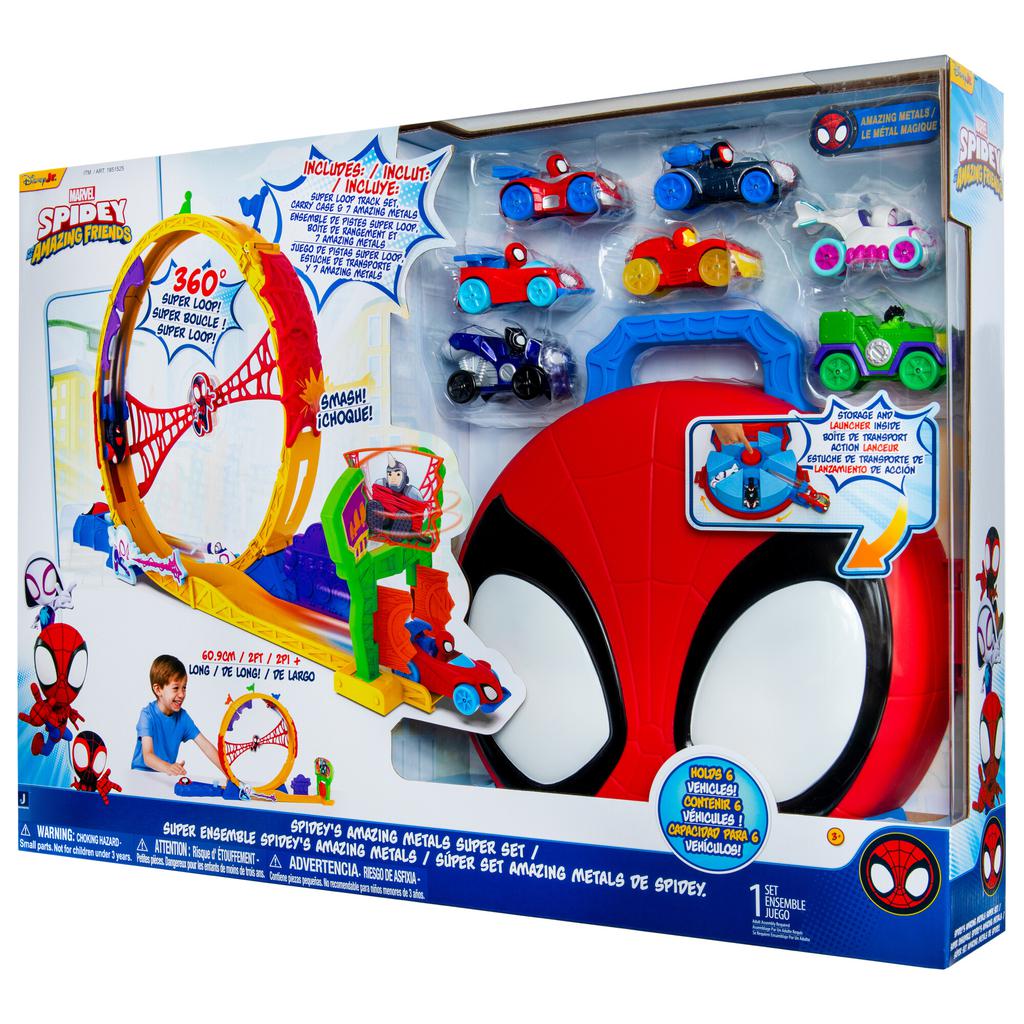 Spidey and His Amazing Friends Super Circuit Track Set with Spidey Carrying Case