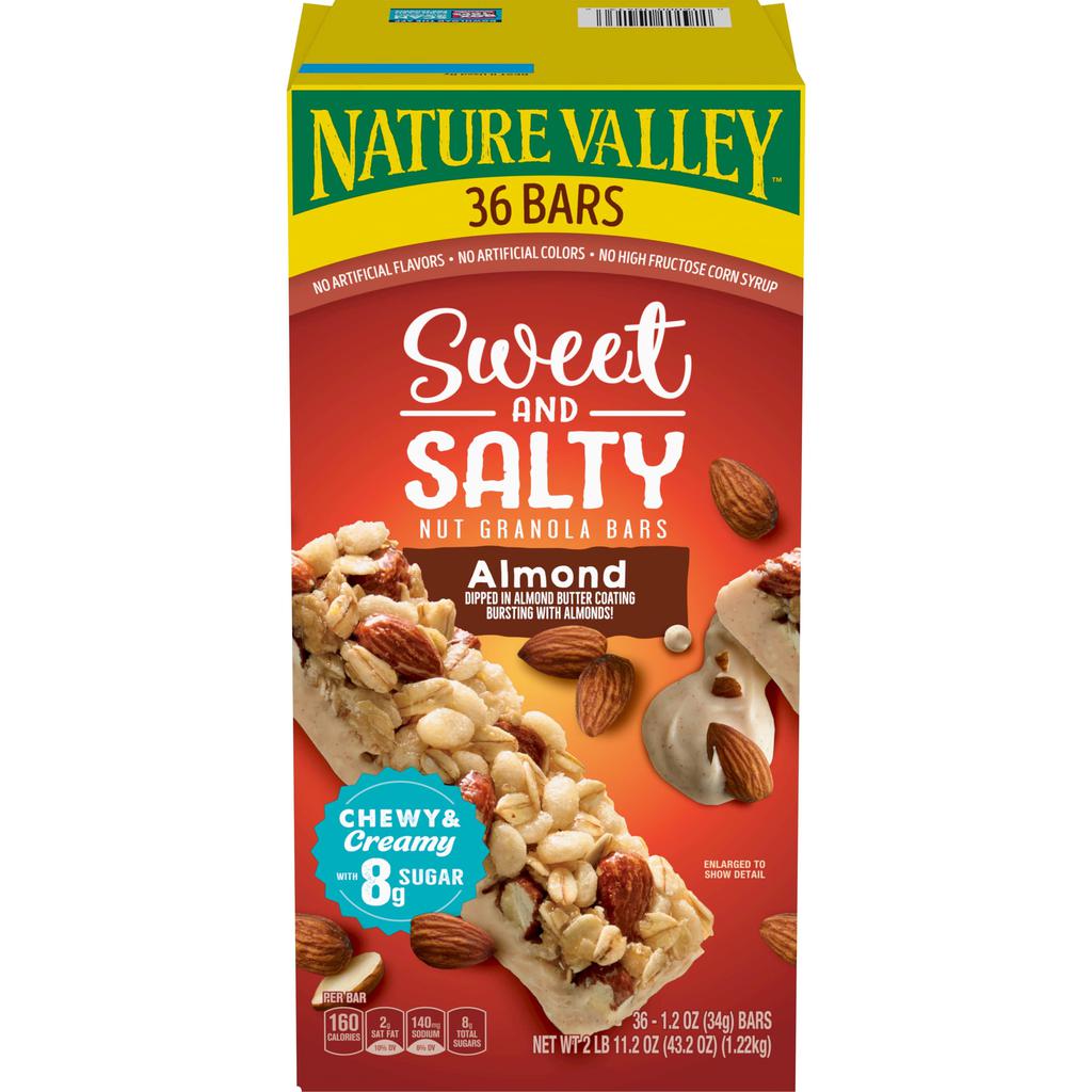 Nature Valley Sweet and Salty Almond Granola Bar 36 Units /