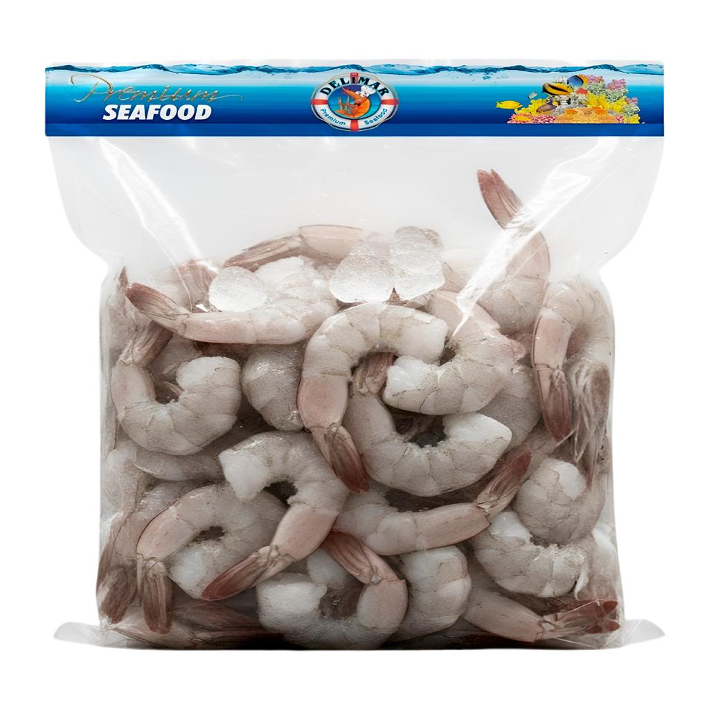 Dimar Cola de Camarón Congelado Pelado Parcialmente sin Vena y sin Cabeza en Bolsa 2.27 kg / 5 lb