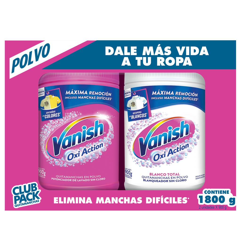 Vanish Removedor de Manchas Blanco y Rosado 2 Unidades / 900 g / 31.7 oz