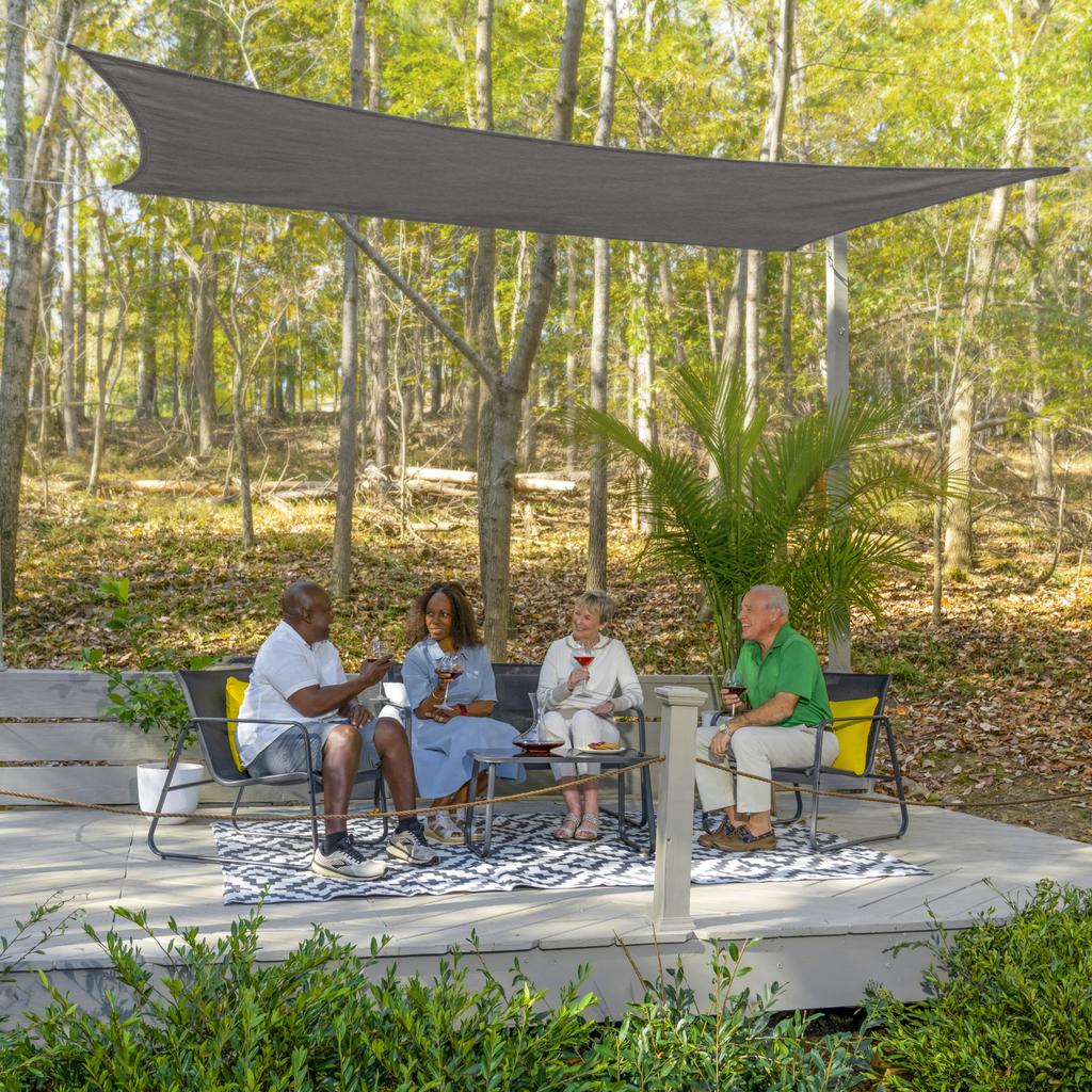 Coolaroo Rectangle Shade Sail 3.9 m x 2.1 m / 153.5