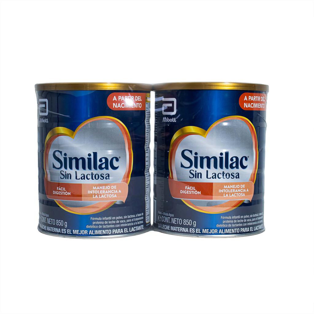 Similac Fórmula Infantil Sin Lactosa 2 Unidades / 850 g