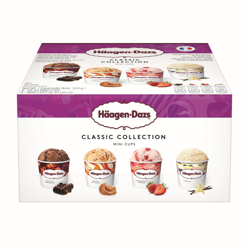 Häagen-Dazs Assorted Mini Cups Ice Cream 4 Units /