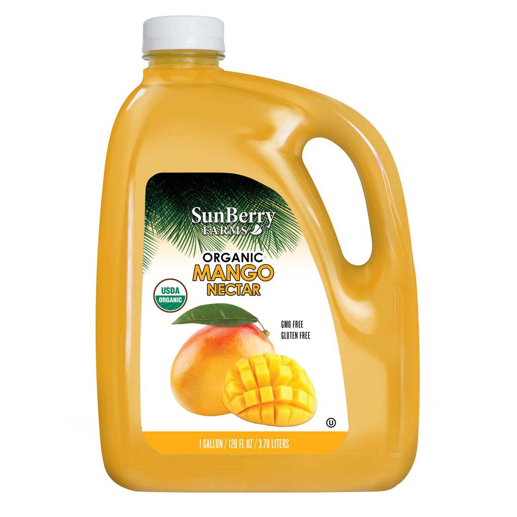 Sunberry Farms Organic Mango Nectar Juice - Gluten Free 3.78 L / 128 oz