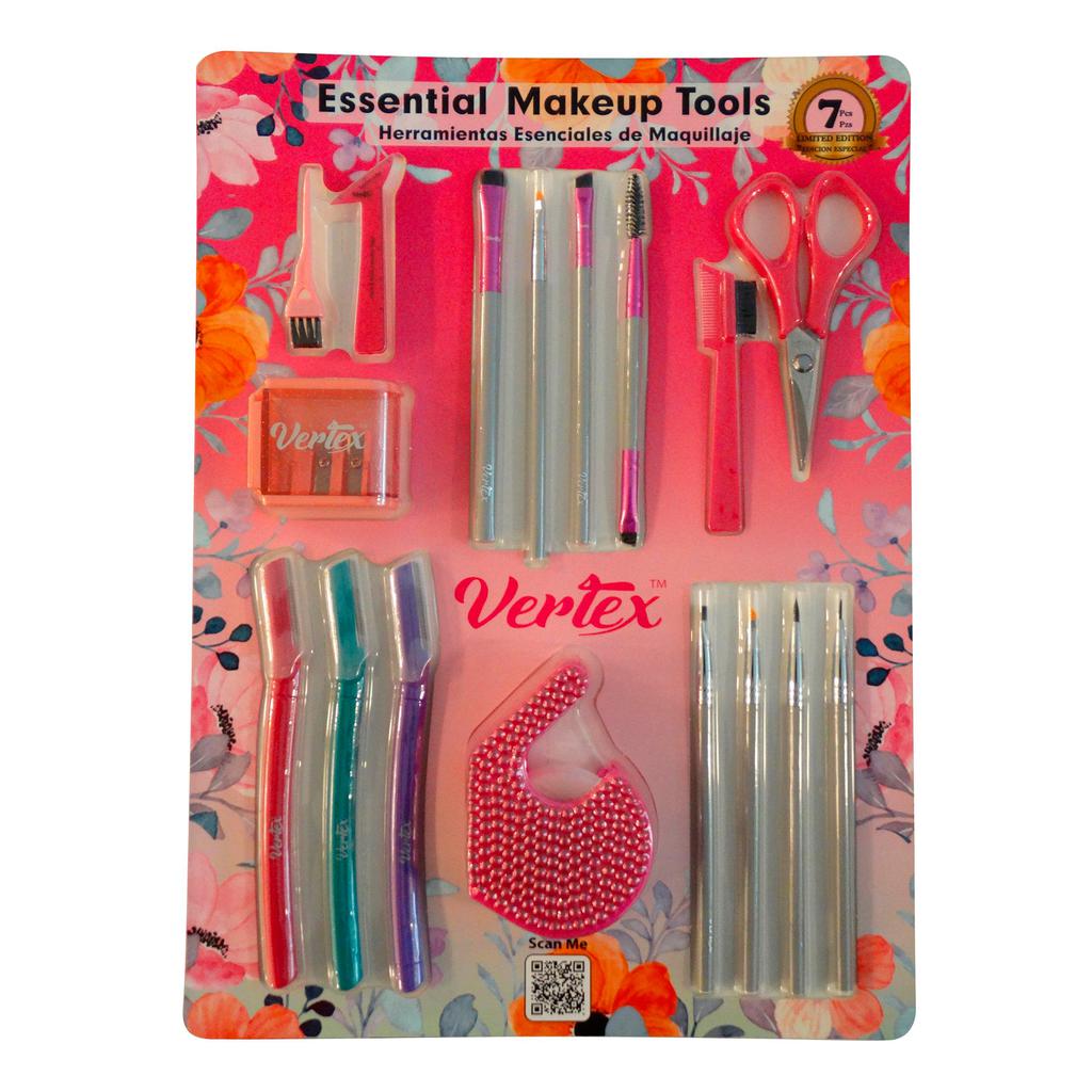Vertex 7-Piece Makeup Set with Beauty Essentials