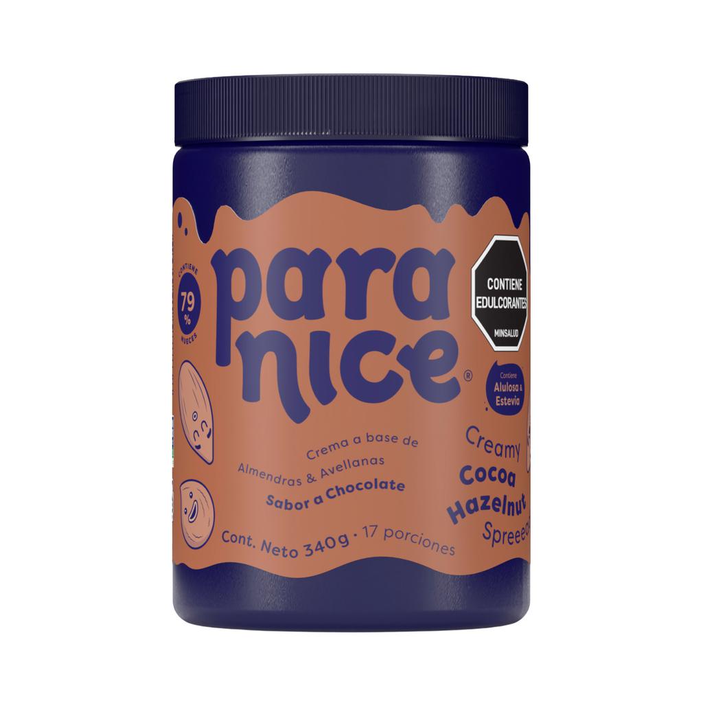 Paranice Esparcible de Almendras y Avellanas Sabor Chocolate 340 g / 12 oz