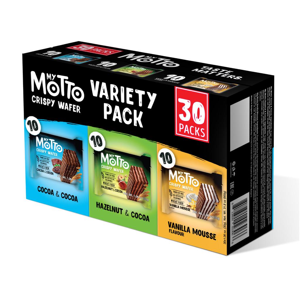 My Motto Crispy Wafer Cookies 30 Units / 34 g