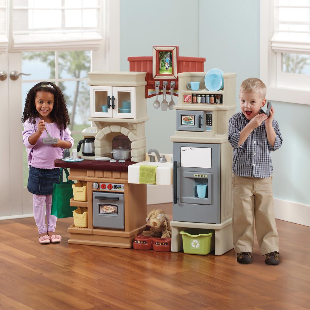 Cocina de madera para niños 2 en 1 casa de juegos ... - Grandado Cocina de madera para niños 2 en 1 casa de juegos ... - Grandado