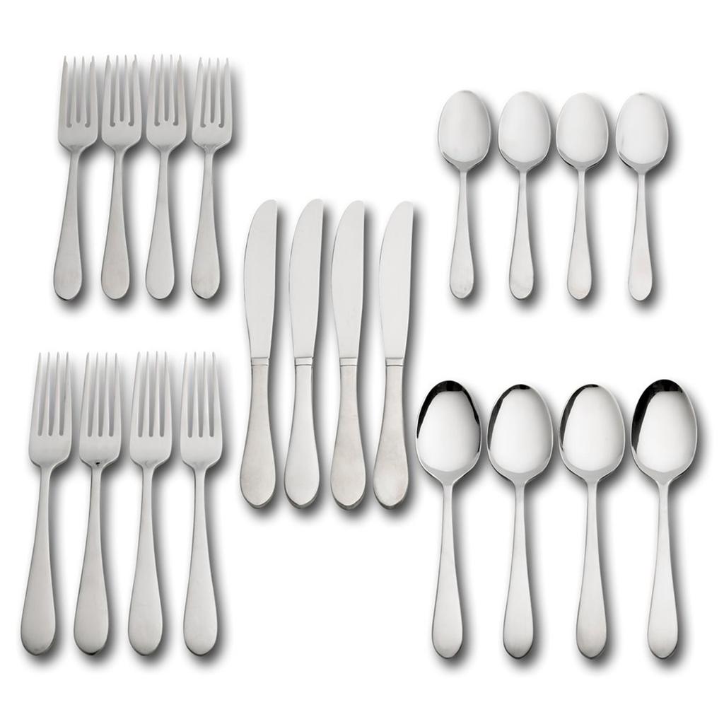 Gourmet Basics Juego de Cubiertos de Acero Inoxidable 20 Piezas