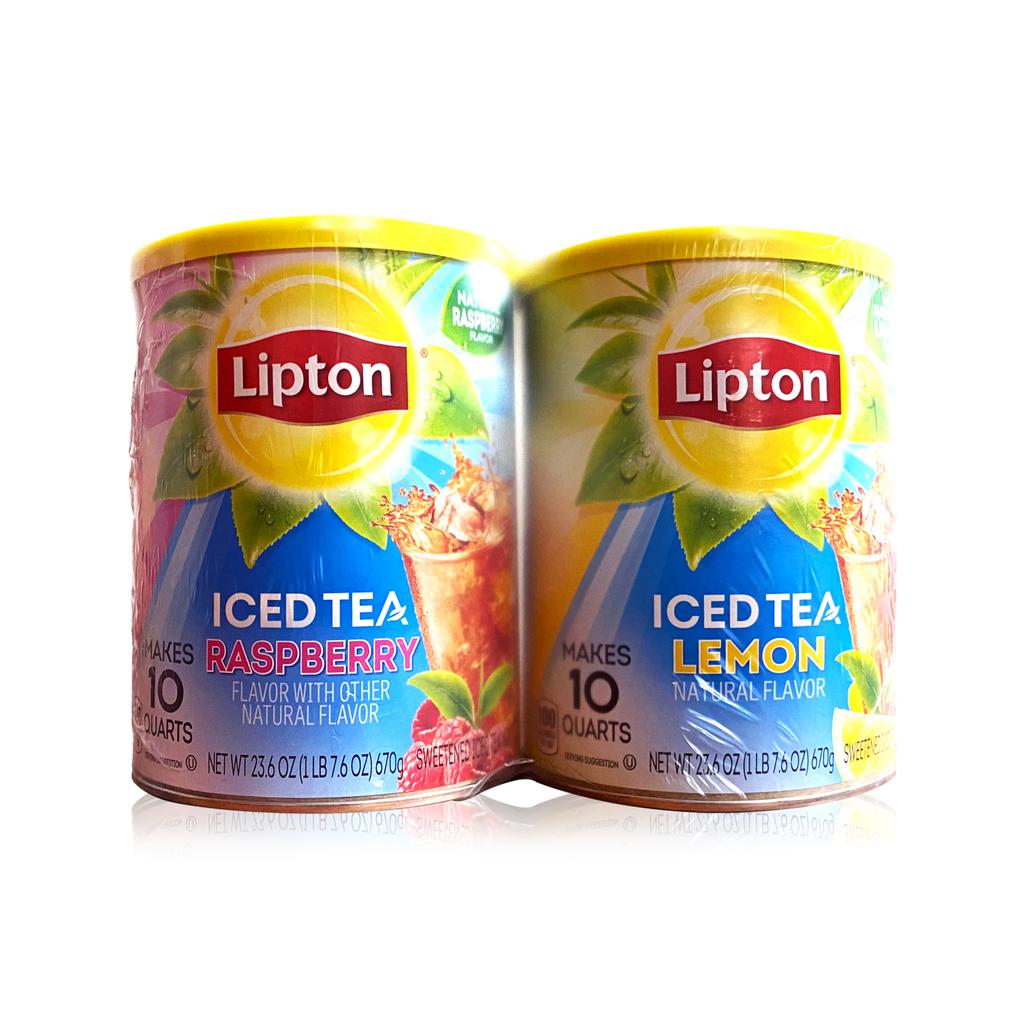 Lipton Raspberry and Lemon Flavor Tea Powder 2 Units / 670 g