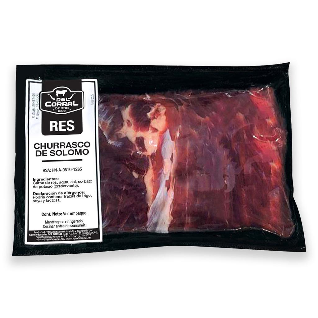 Del Corral Chilled Beef Outside Skirt Fat-on Vacuum Packed 