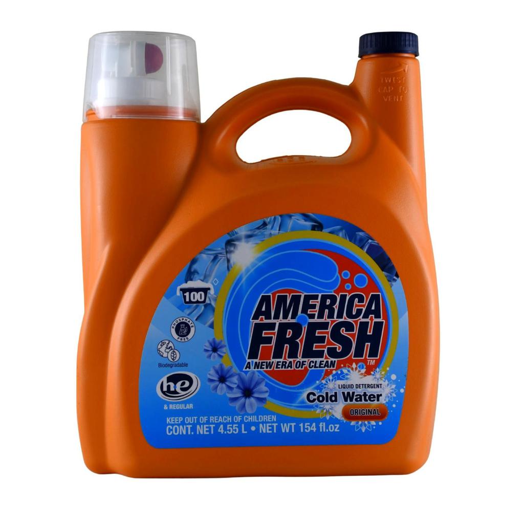 America Fresh Original Liquid Laundry Detergent 4.55 L / 154 Oz