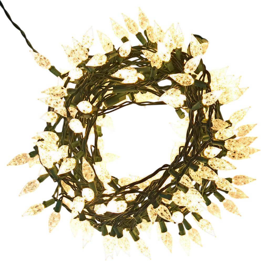 Member's Selection Luces LED C6 de Colores Cambiantes con Corte de Diamante 200 Luces para Interiores y Exteriores