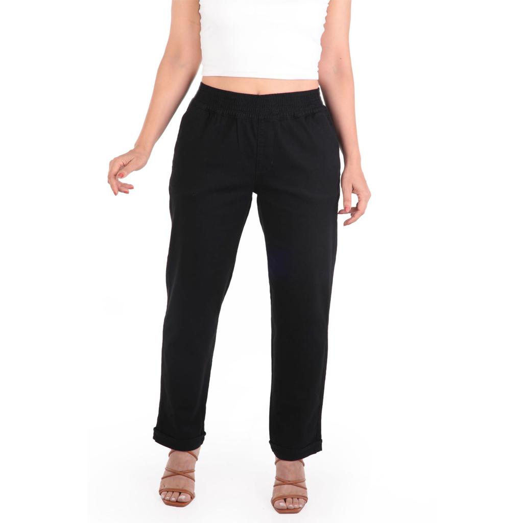 Agna Women's Carrot Fit Waist Cinch Pant